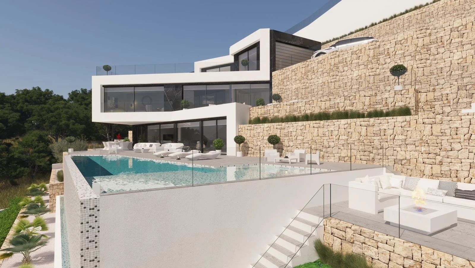 New-build Benissa villa with sea views