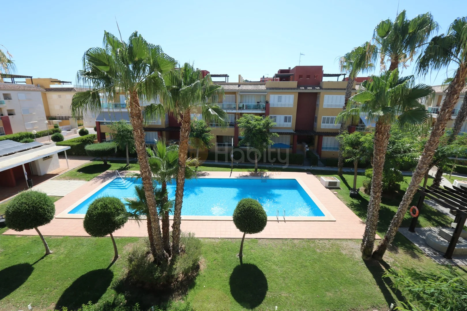 Two-bedroom penthouse with resort amenities