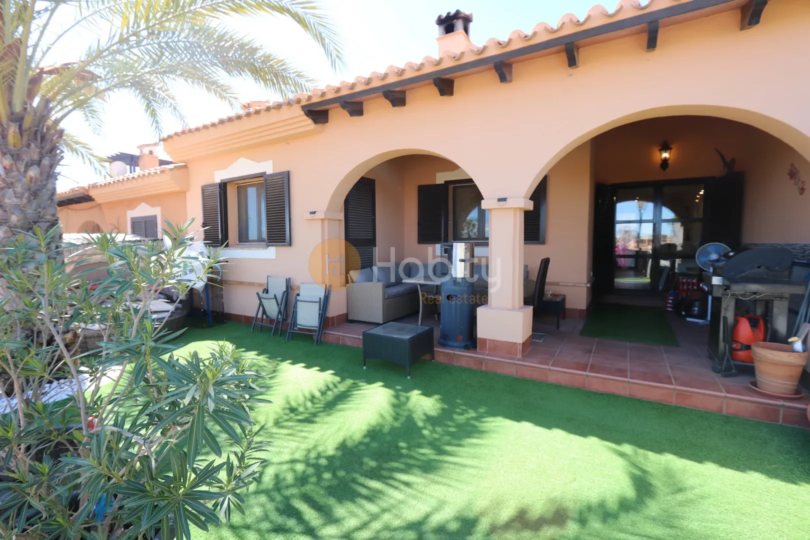 Golf resort villa with private garden