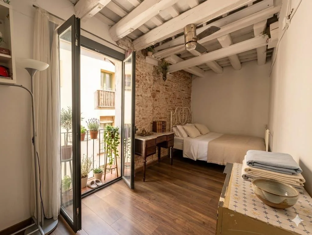 Piso luminoso de 1 dormitorio en Casc Antic