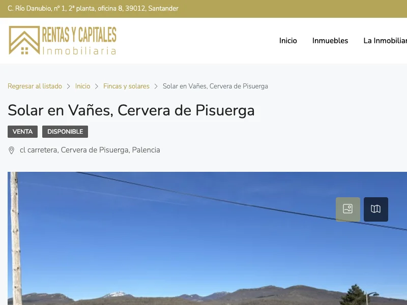Buildable urban plot near Requejada reservoir