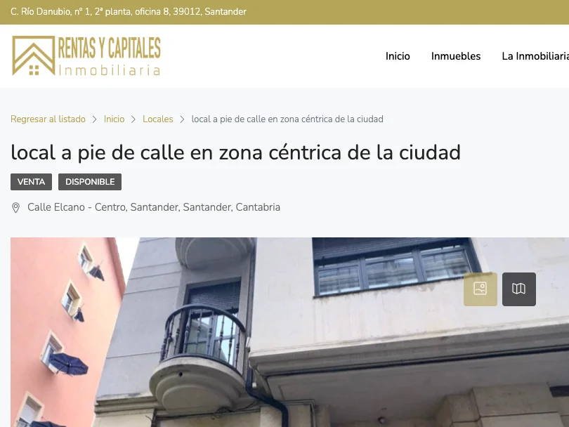 Local céntrico a pie de calle en Santander
