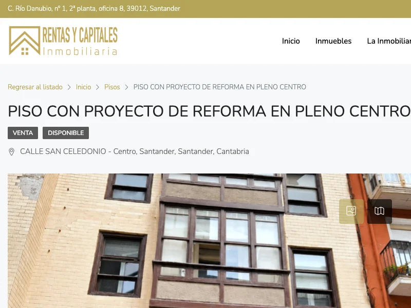 Central Santander flat with reform project