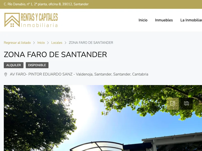 Large hospitality venue near Santander lighthouse