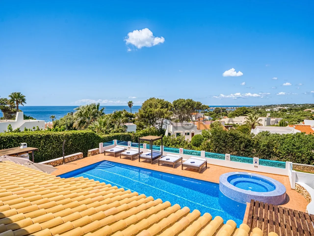 Villa con vistas al mar en Binibeca, 6 dormitorios