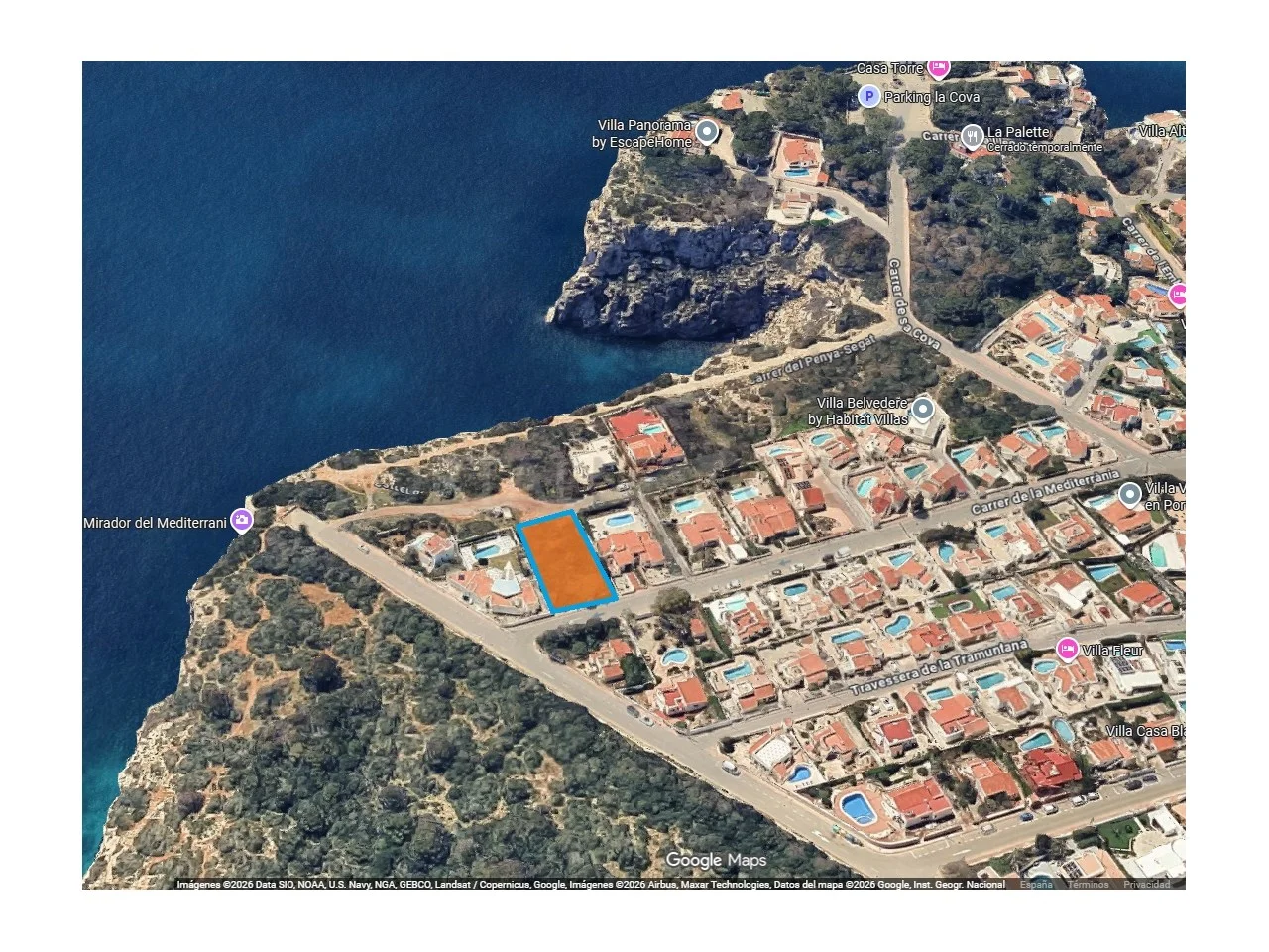 Buildable sea-view plot in Cala’n Porter