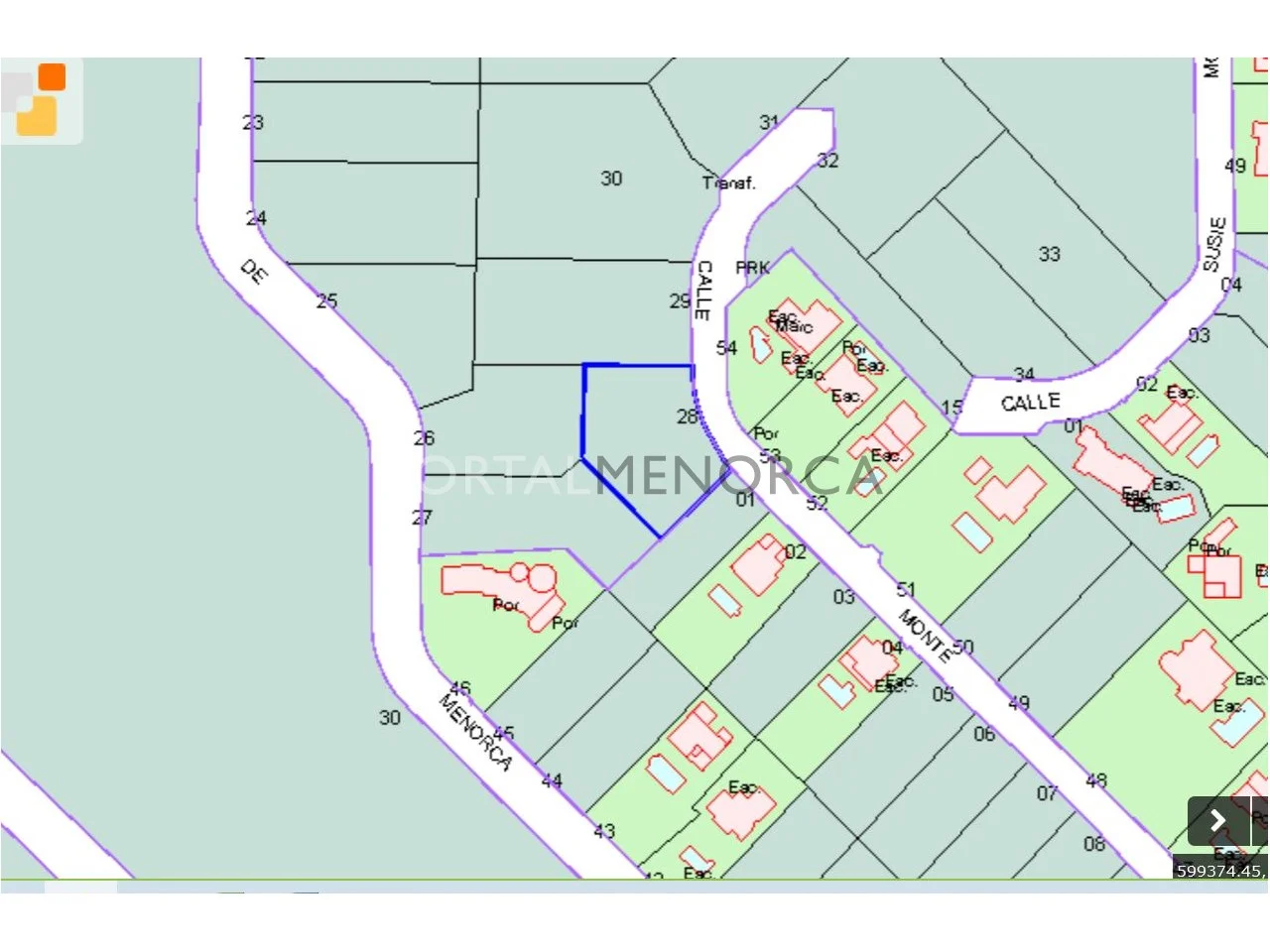 Parcela urbana en Son Parc, 1.190 m²