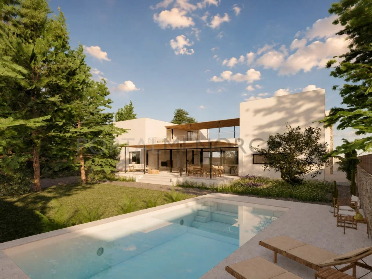 Villa sobre plano en Son Parc, seis dormitorios