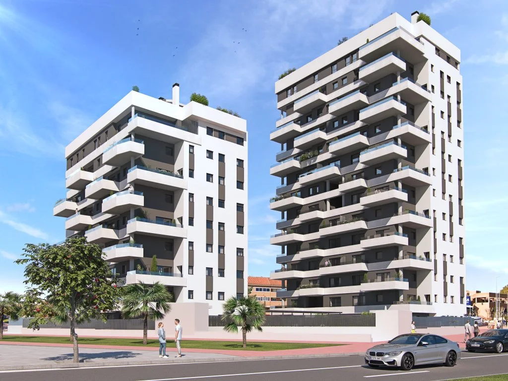 New three-bedroom apartments in Murcia