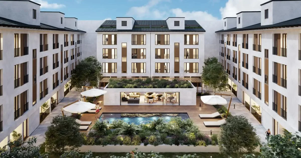 Coastal apartment with three bedrooms