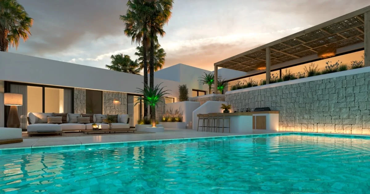 New Ibiza-style villa, 3 bedrooms
