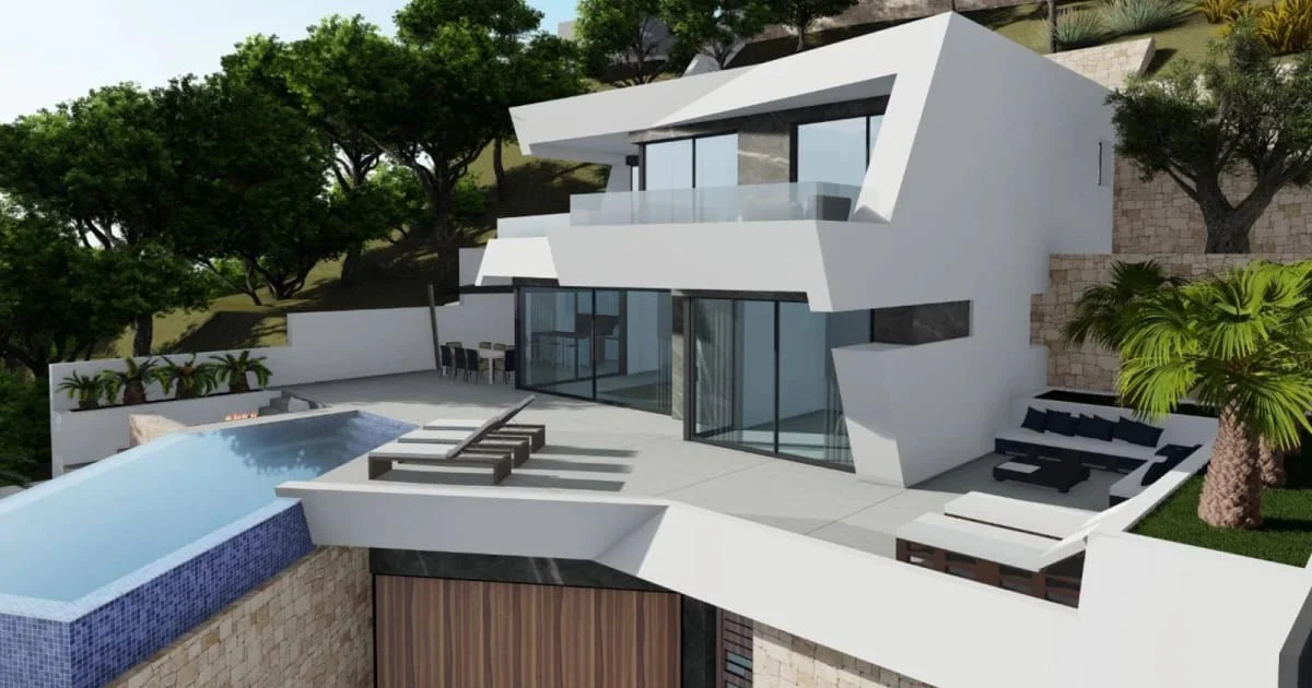 New-build Calpe villa with sea views
