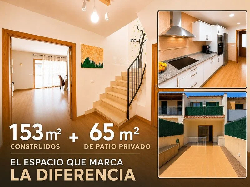 Adosado en Sencelles con patio privado