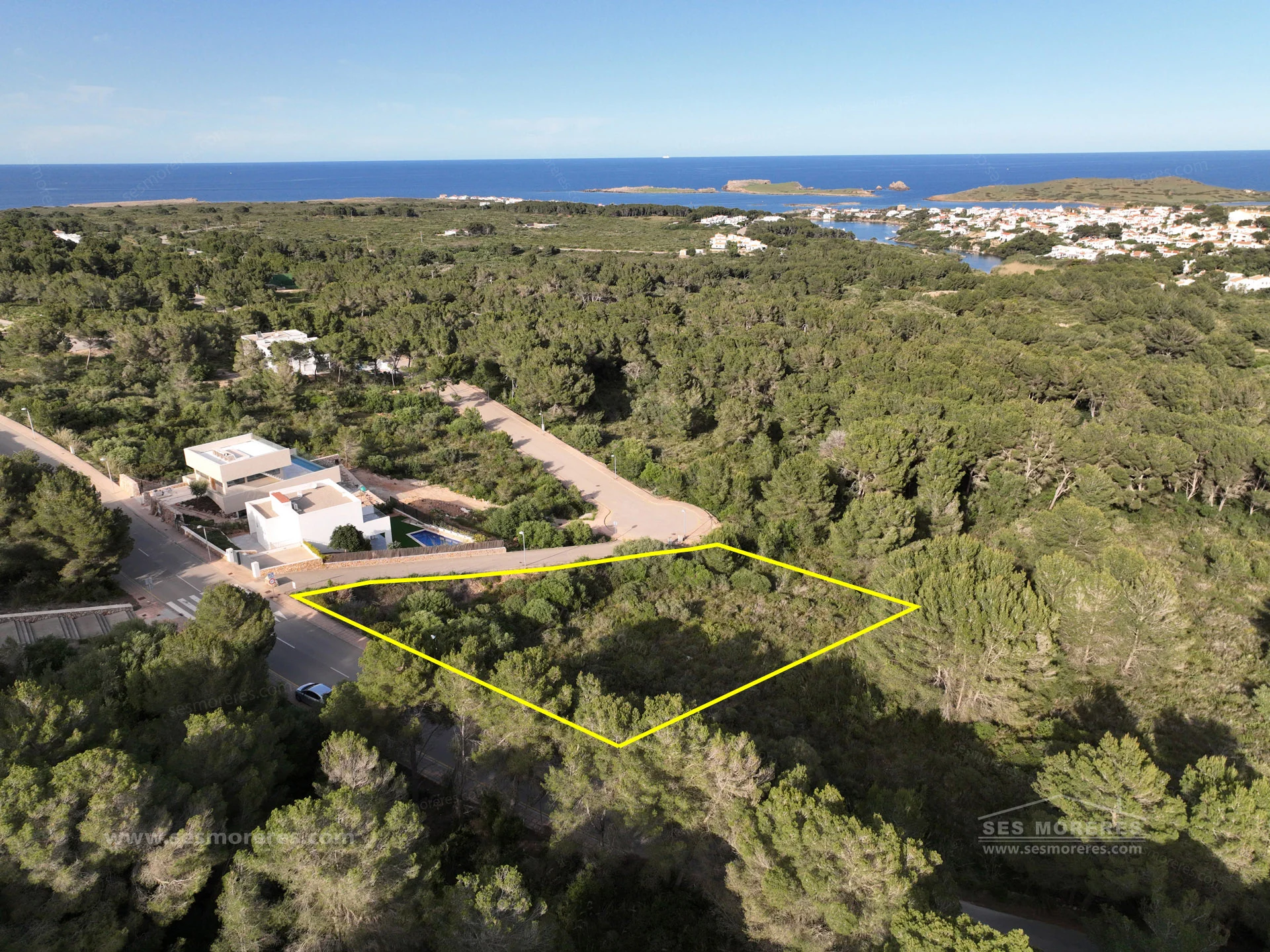 Buildable Menorca plot with subdivision potential