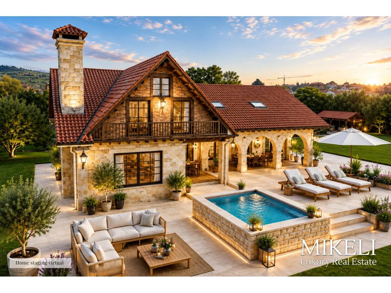 Stone chalet in Santillana, seven bedrooms
