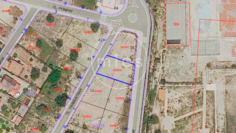 Urban Montroy plot, 353 m²