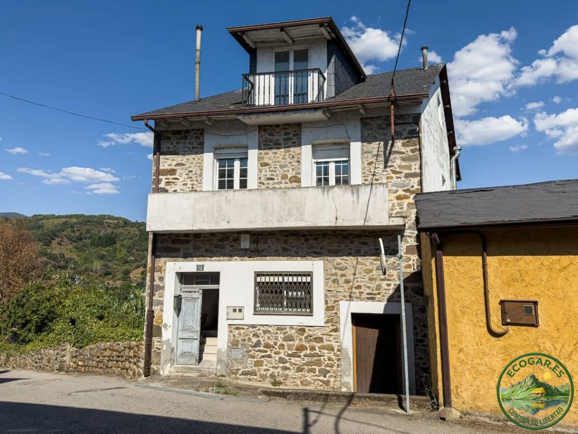 Stone house with garden and views