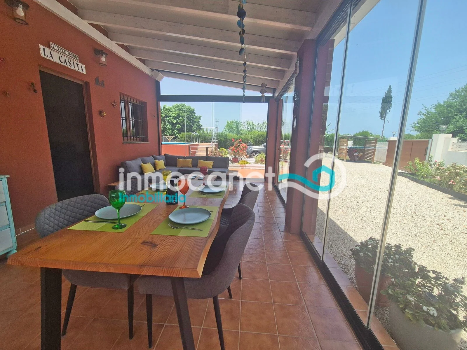 Rural house near Oliva beach, pool