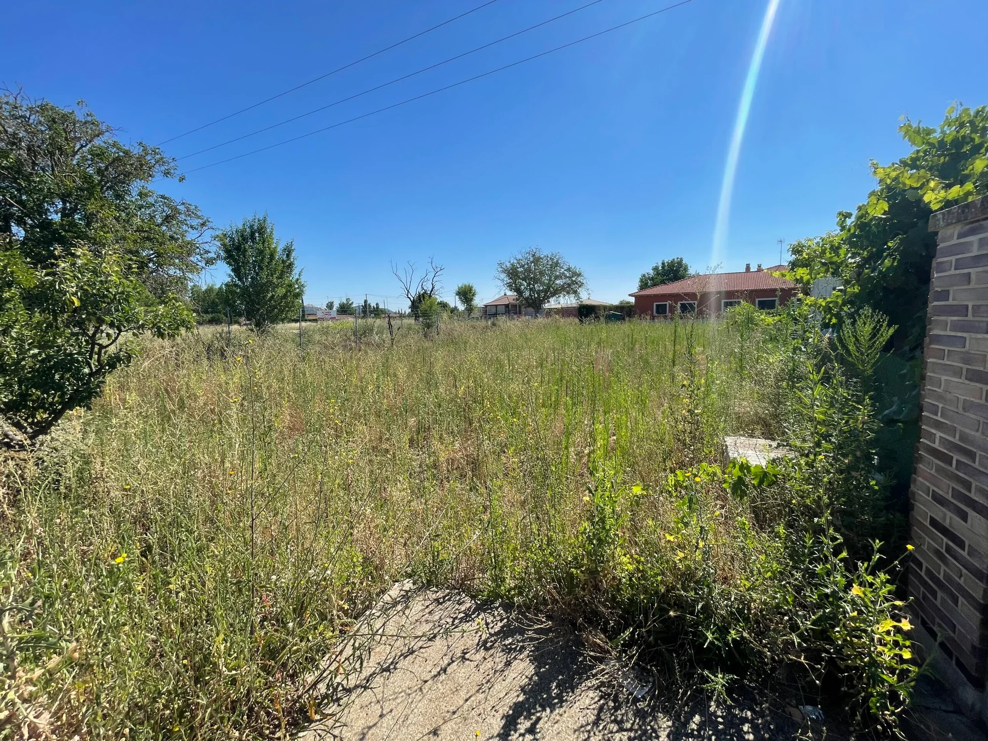 Urban residential plot with utilities