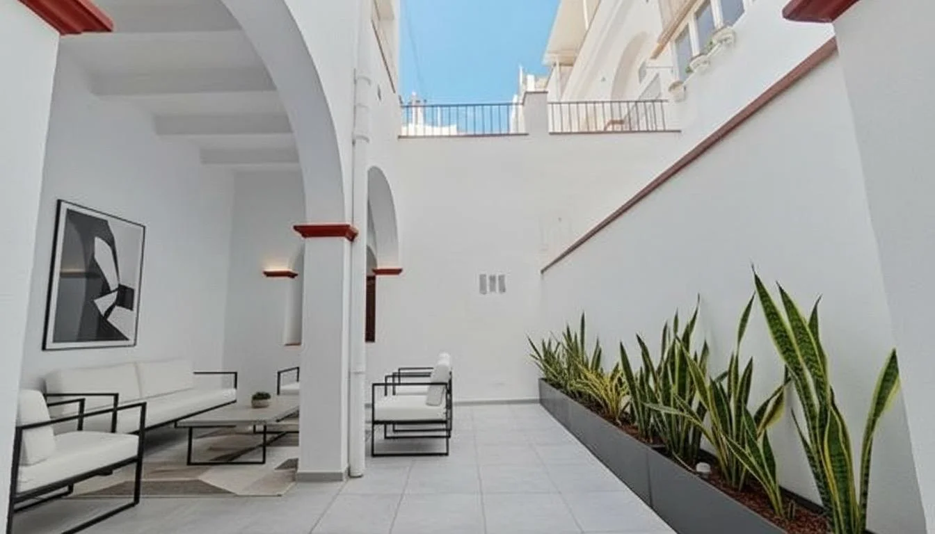 Piso reformado con terraza en planta baja
