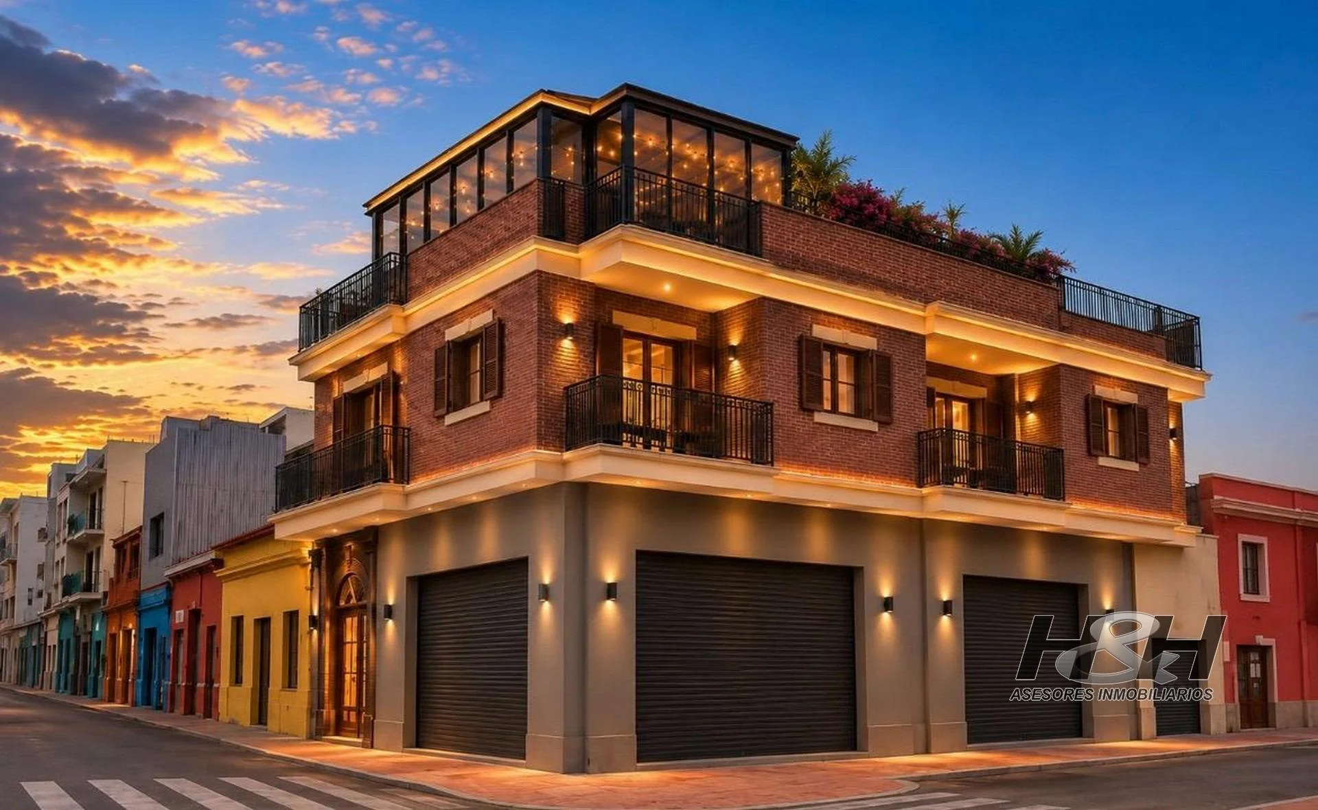 Corner house with rental income