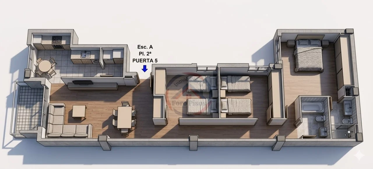 New-build flat in Sueca, 3 bedrooms