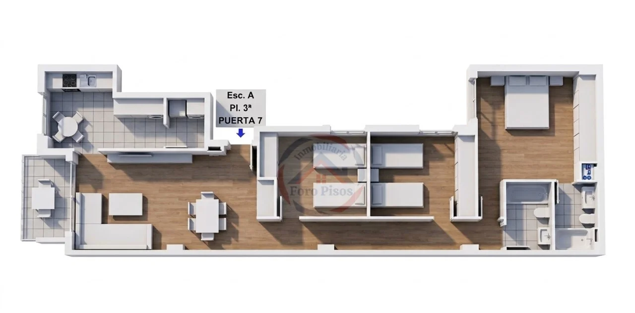 Off-plan Sueca flat, 3 bedrooms