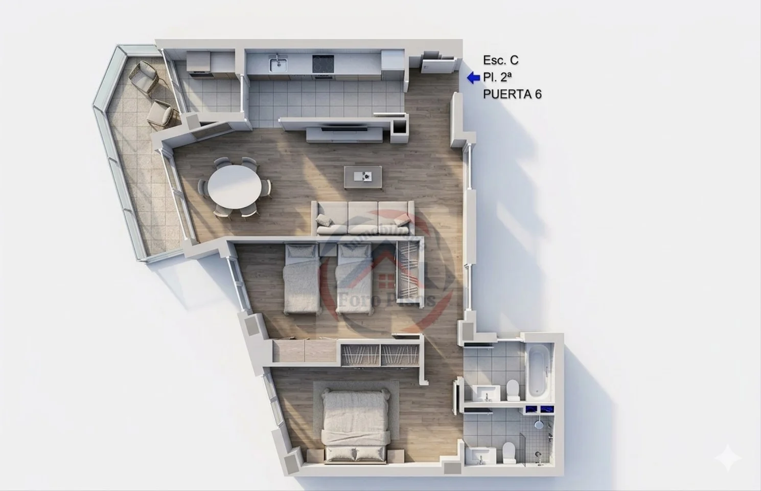 New-build flat in Sueca, 2 bedrooms