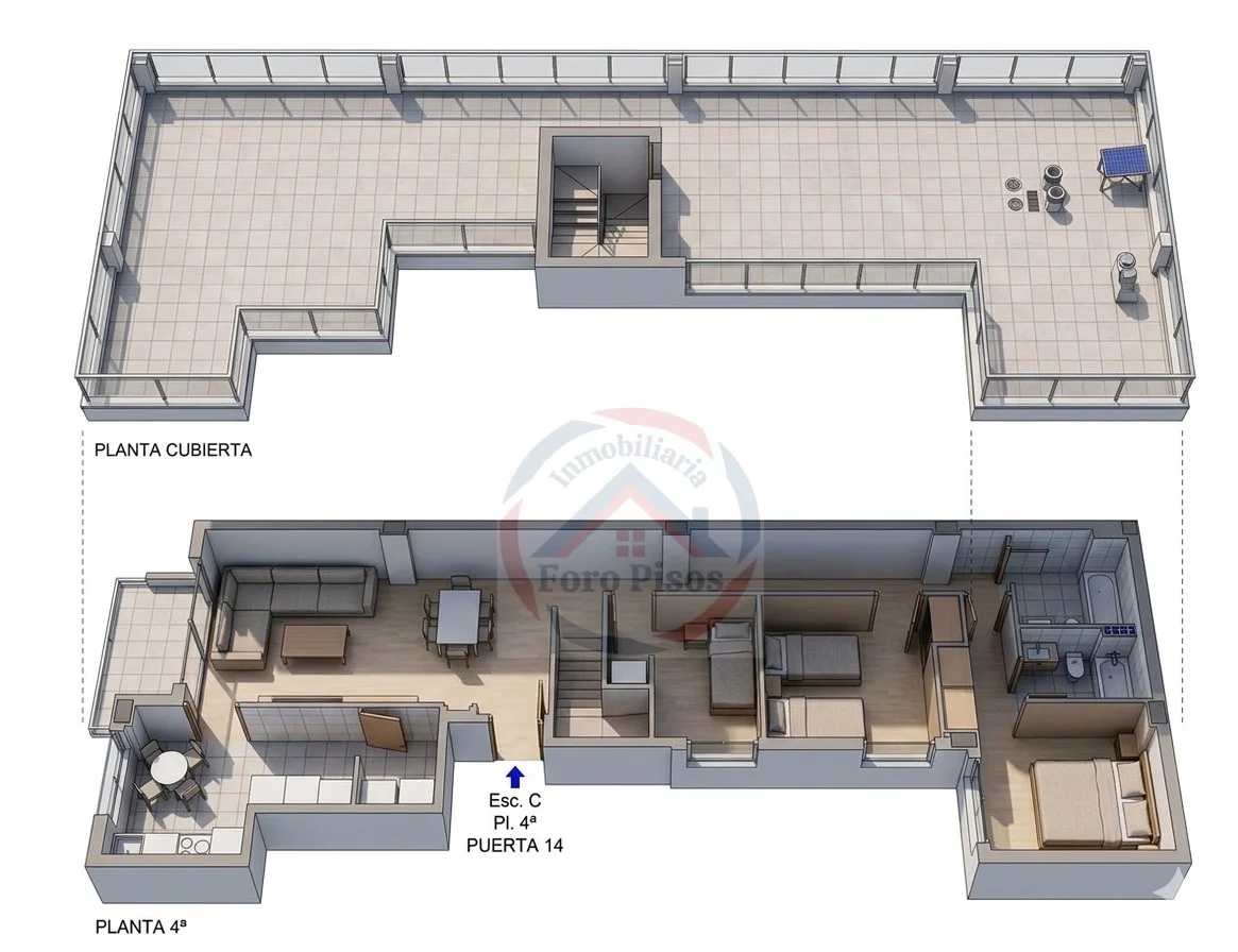 New-build Sueca penthouse, 84.6 m² terrace