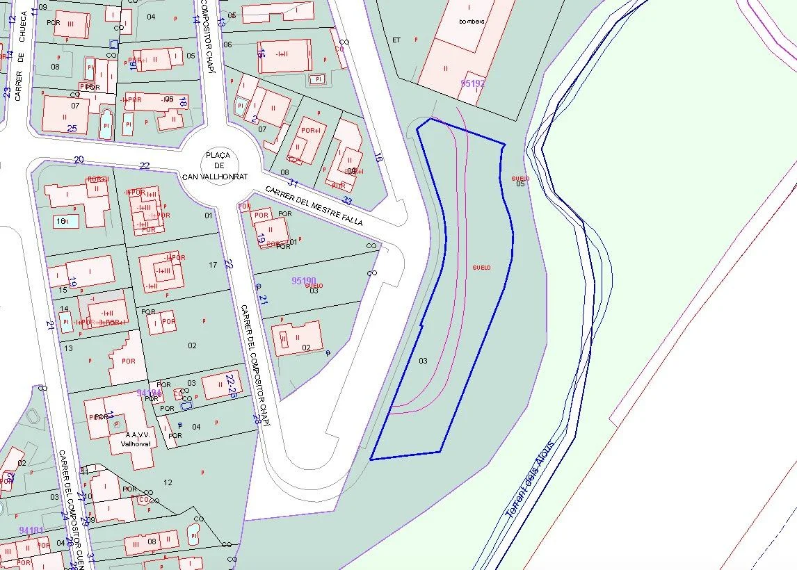 Parcela urbana en Rubí, 2.410 m²