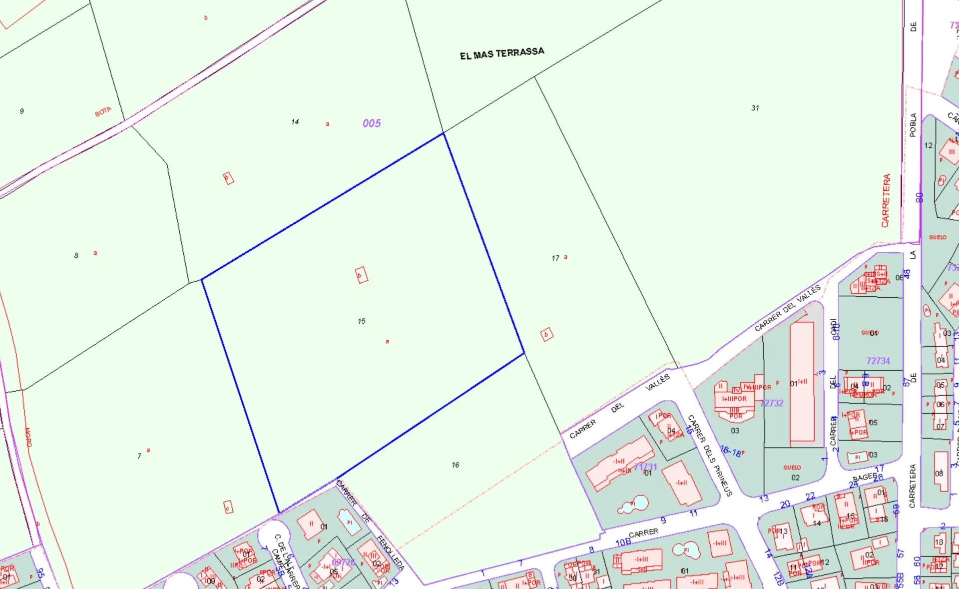Terreno rústico de 15.985 m² en Torredembarra
