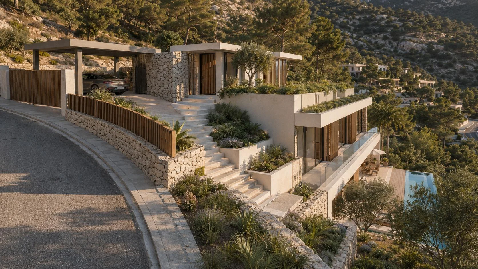 Urban plot with licensed villa project