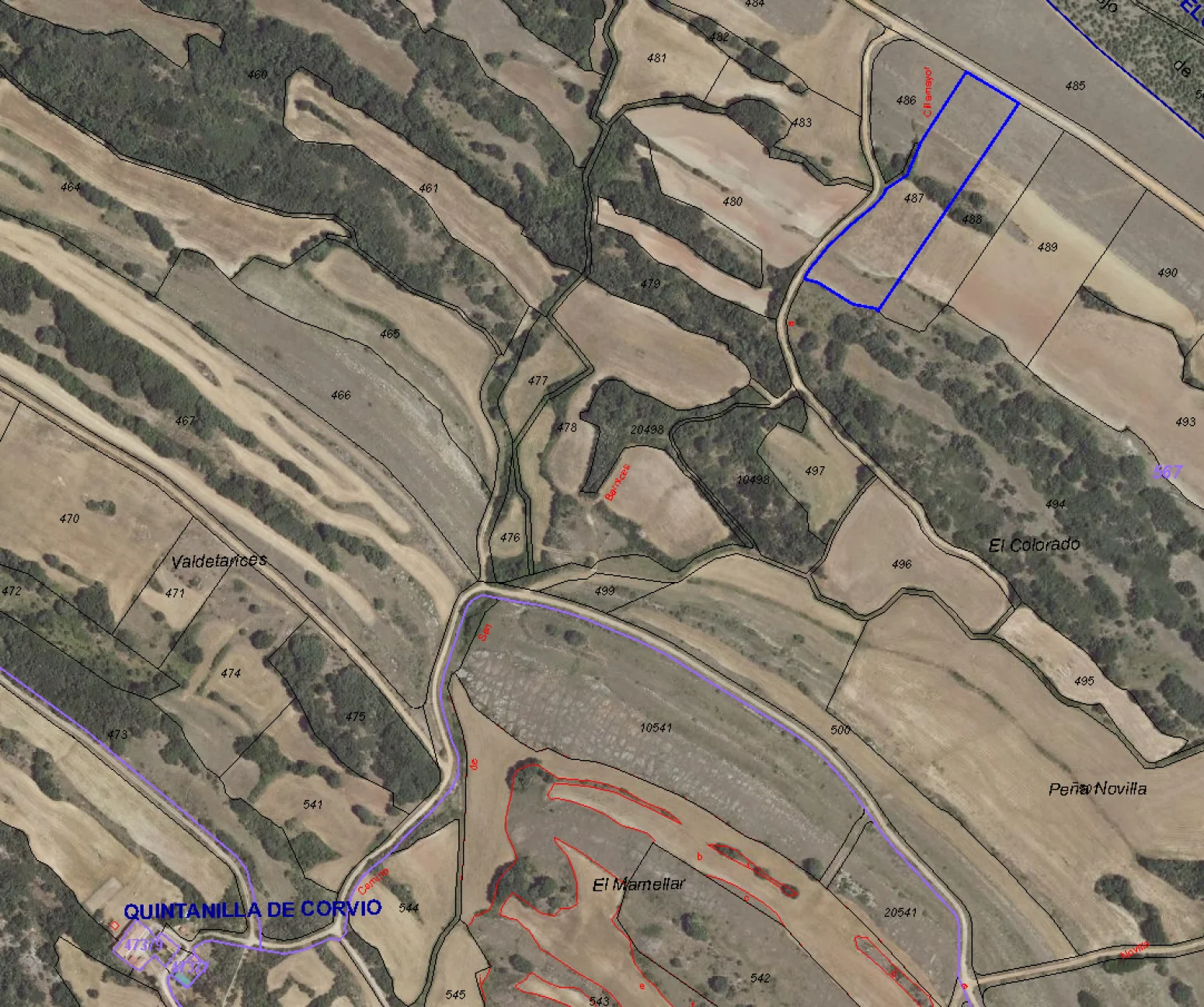 Large rural land portfolio near Cillamayor