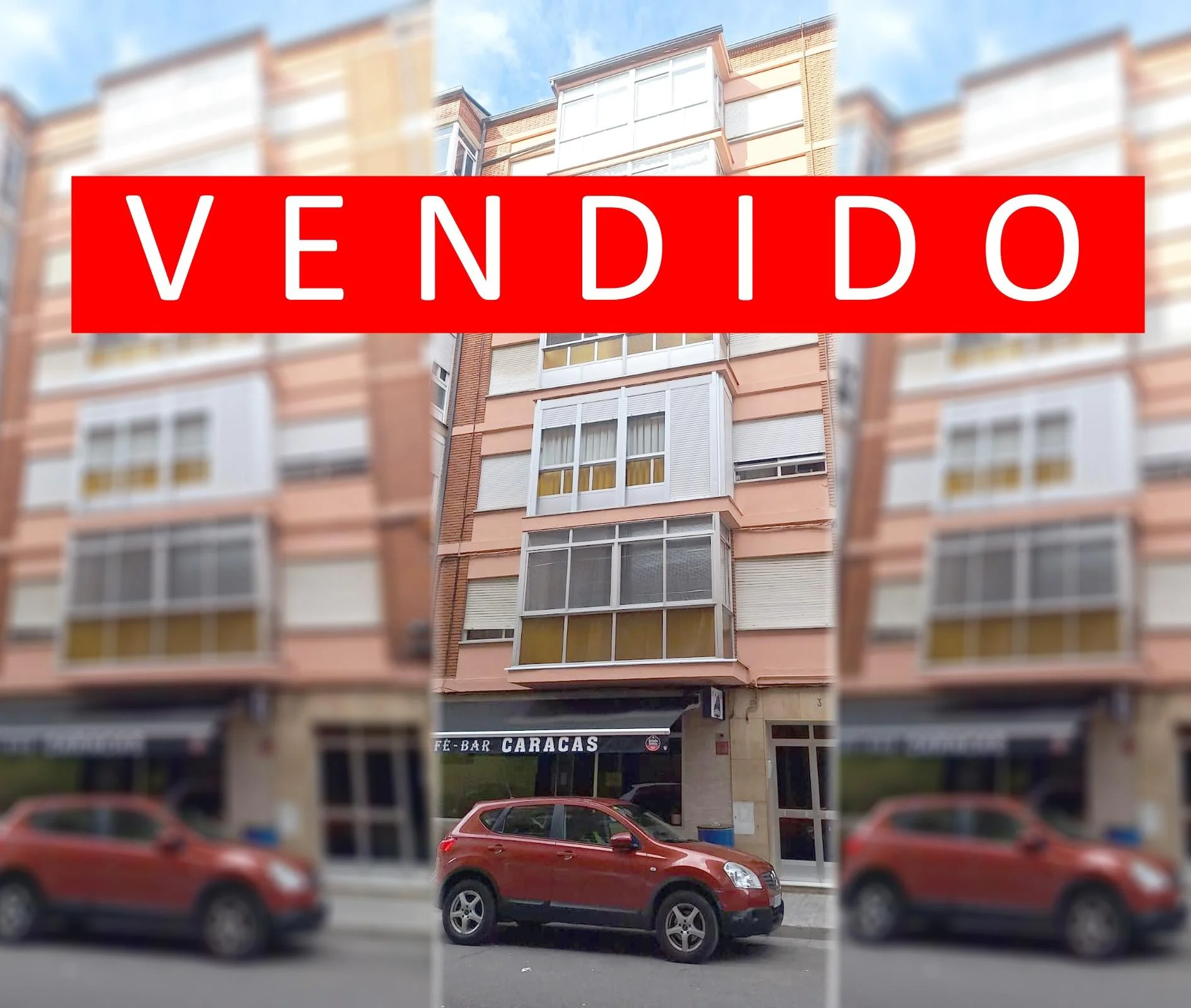 Piso universitario de tres habitaciones