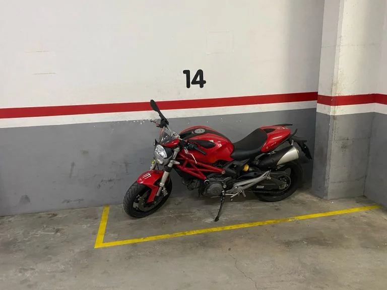 Motorcycle parking space in Sant Andreu