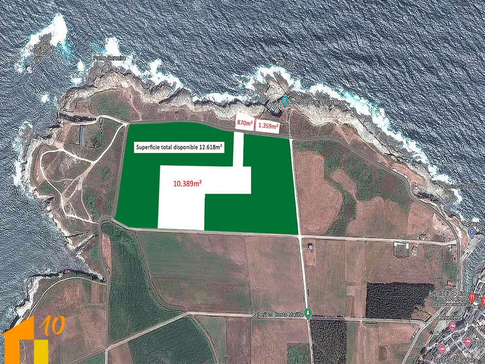 Terreno costero para autocaravanas, 12.618 m²