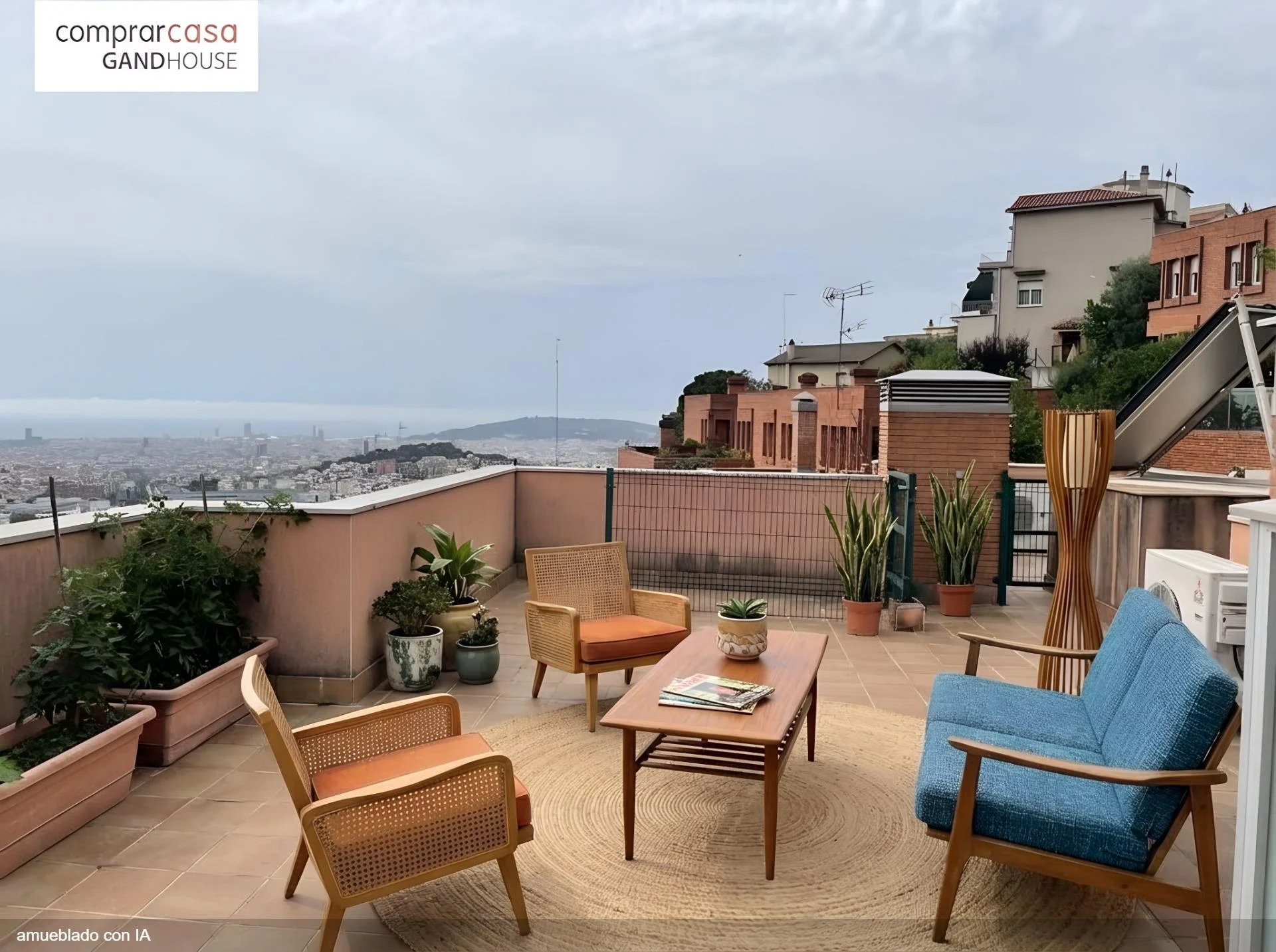 Reformed Vallcarca flat, 2-bedroom sea views