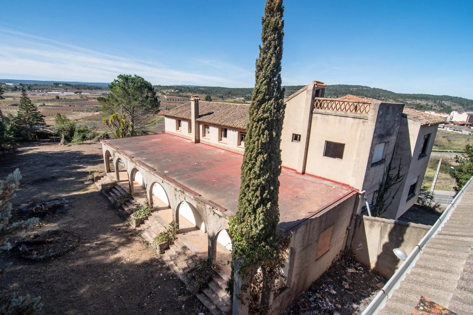 Industrial complex with house and land
