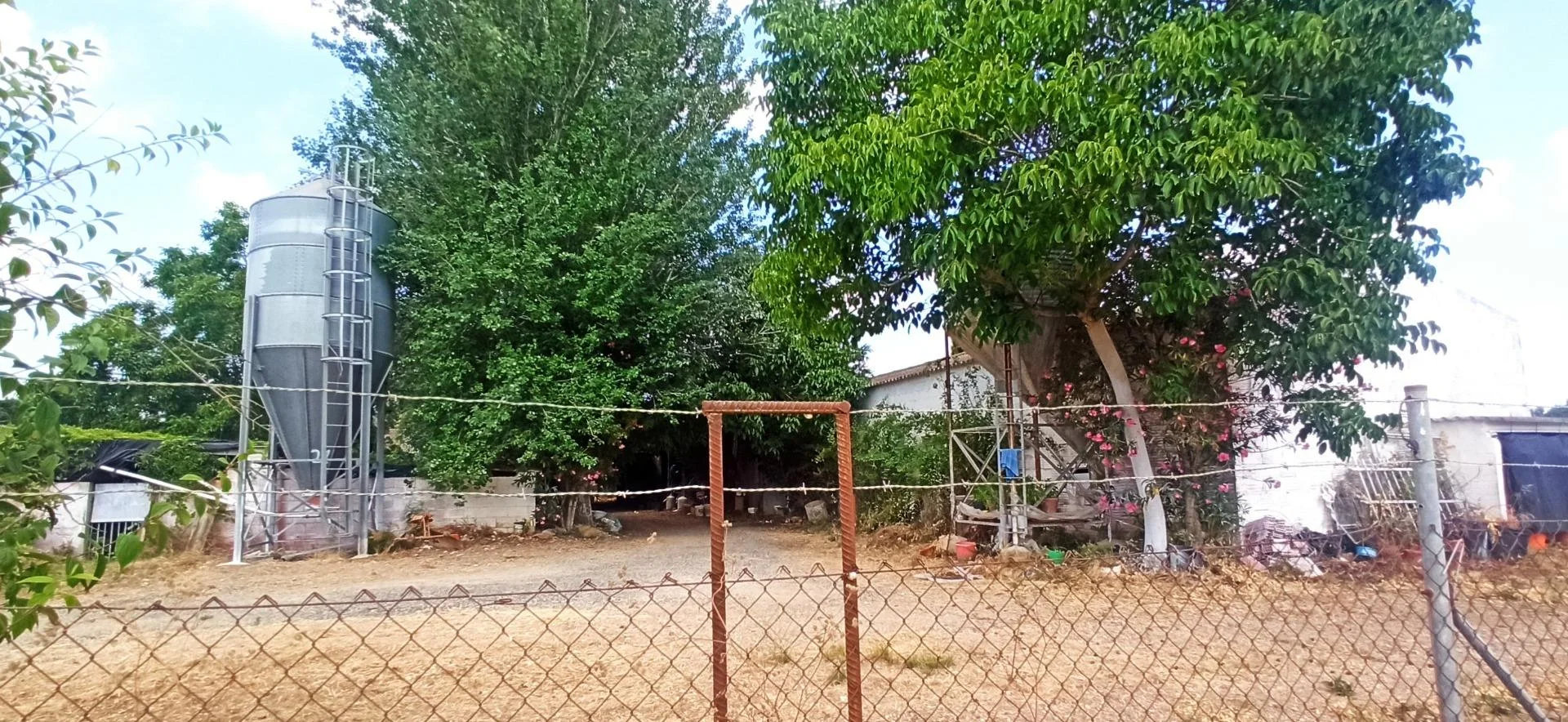 Industrial warehouse with large rural plot