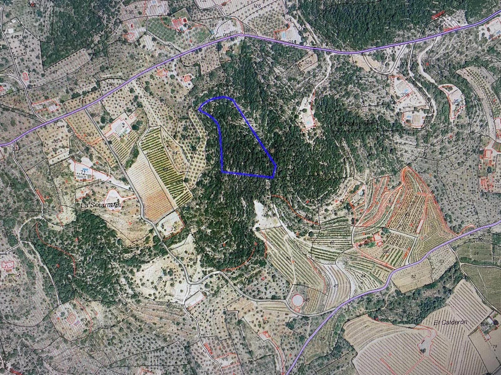Rustic land near Chella, 14,224 m²