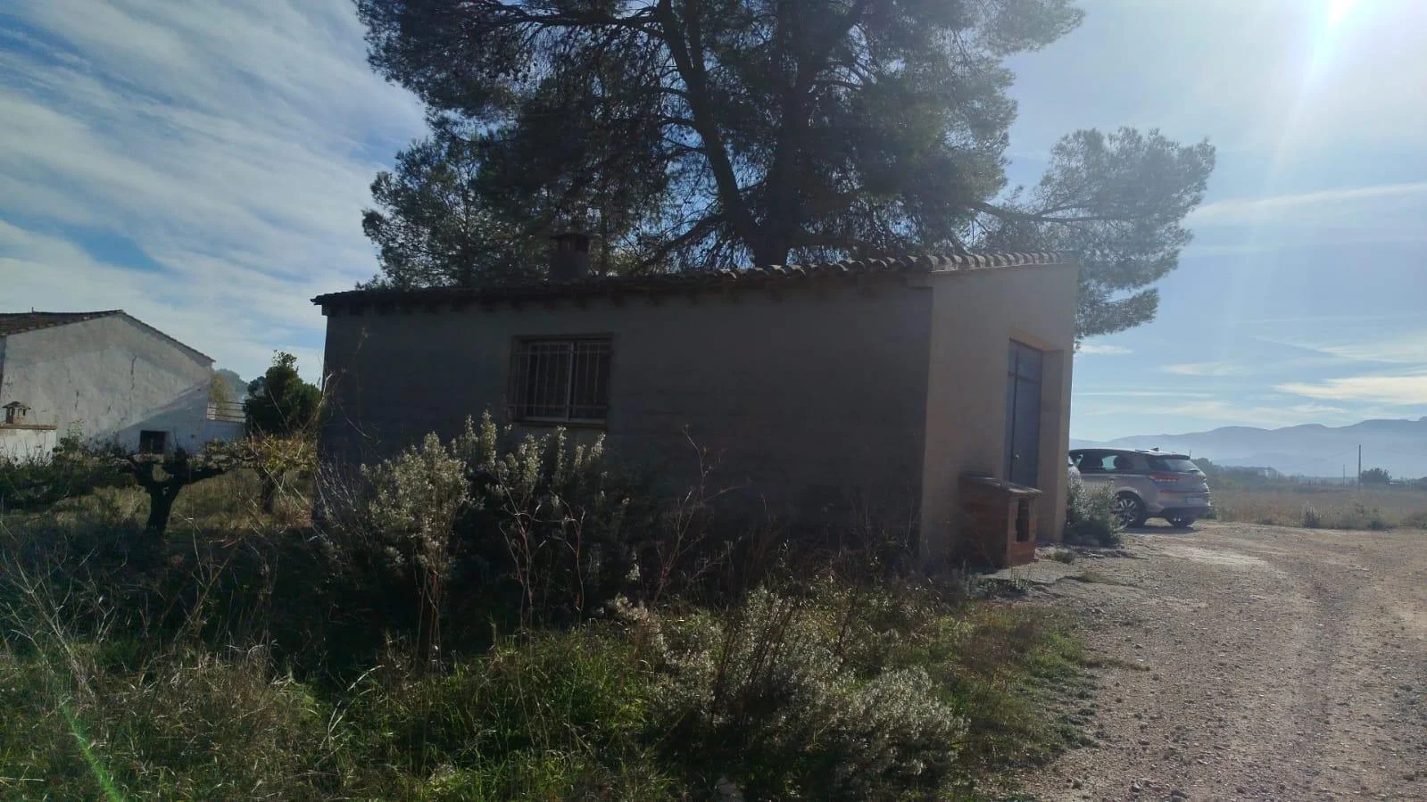 Rustic agricultural land with water meter