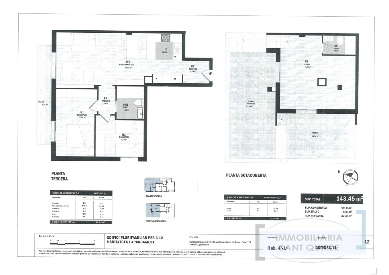 New duplex in Sabadell, 3 bedrooms