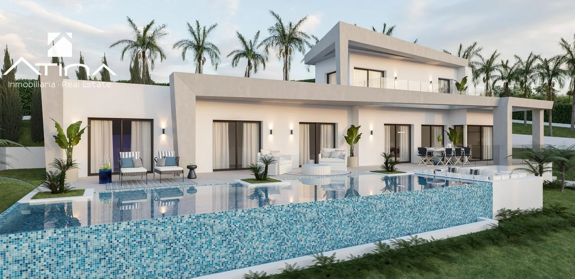 Villa mediterránea con licencia y piscina privada