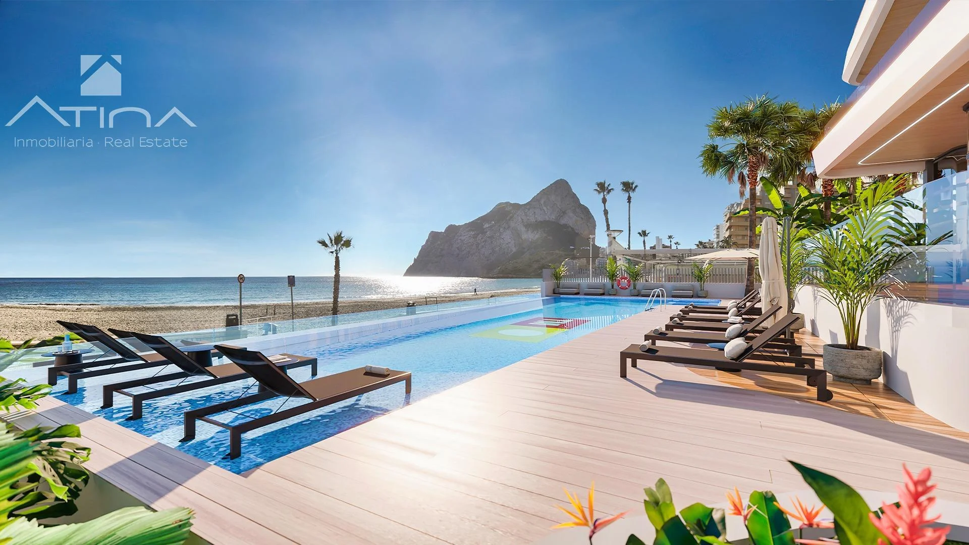 Beachfront Calpe apartment, 2 bedrooms
