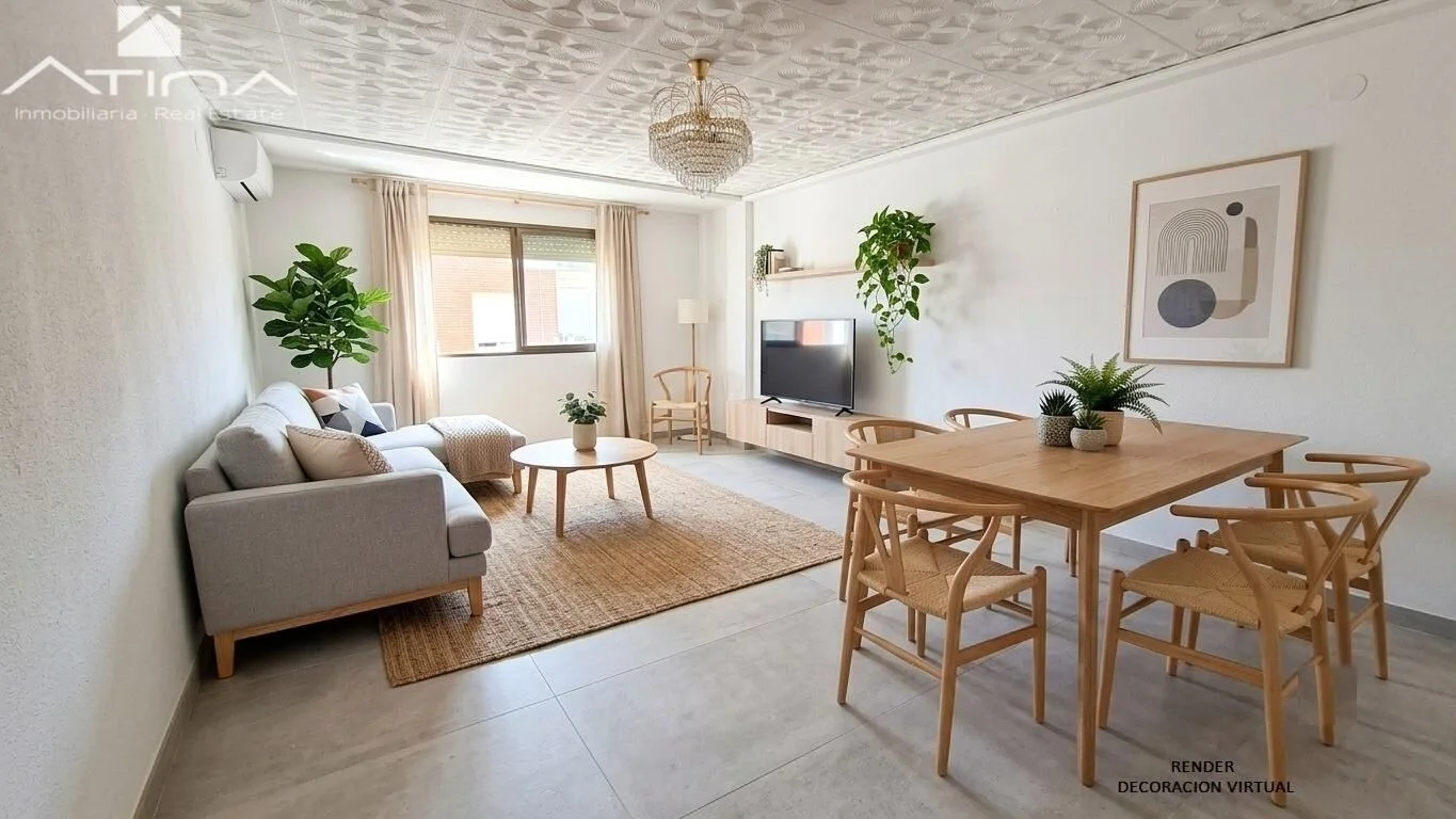 Spacious Piles flat, three bedrooms