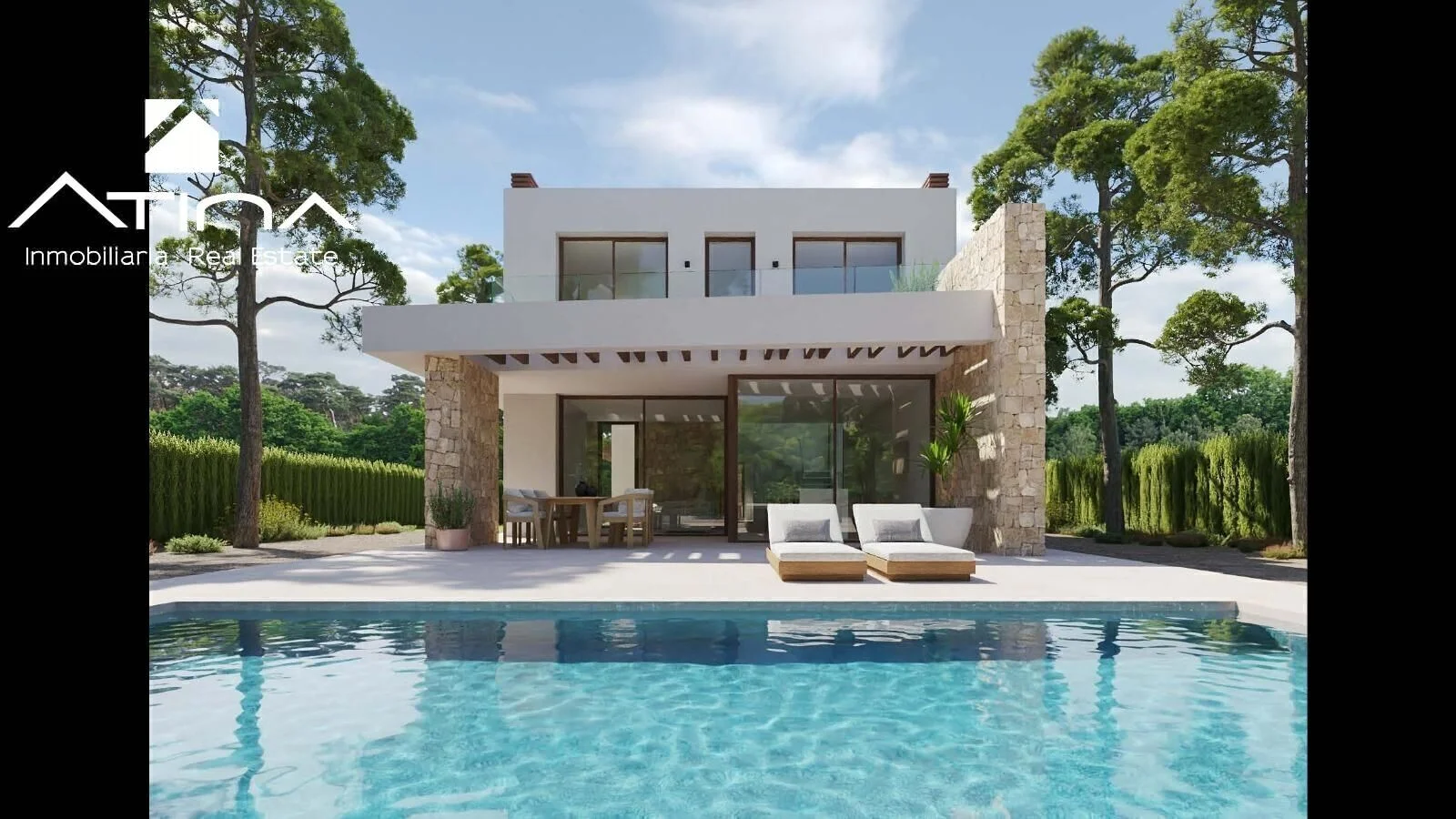 Contemporary sea-view villa, 3 bedrooms