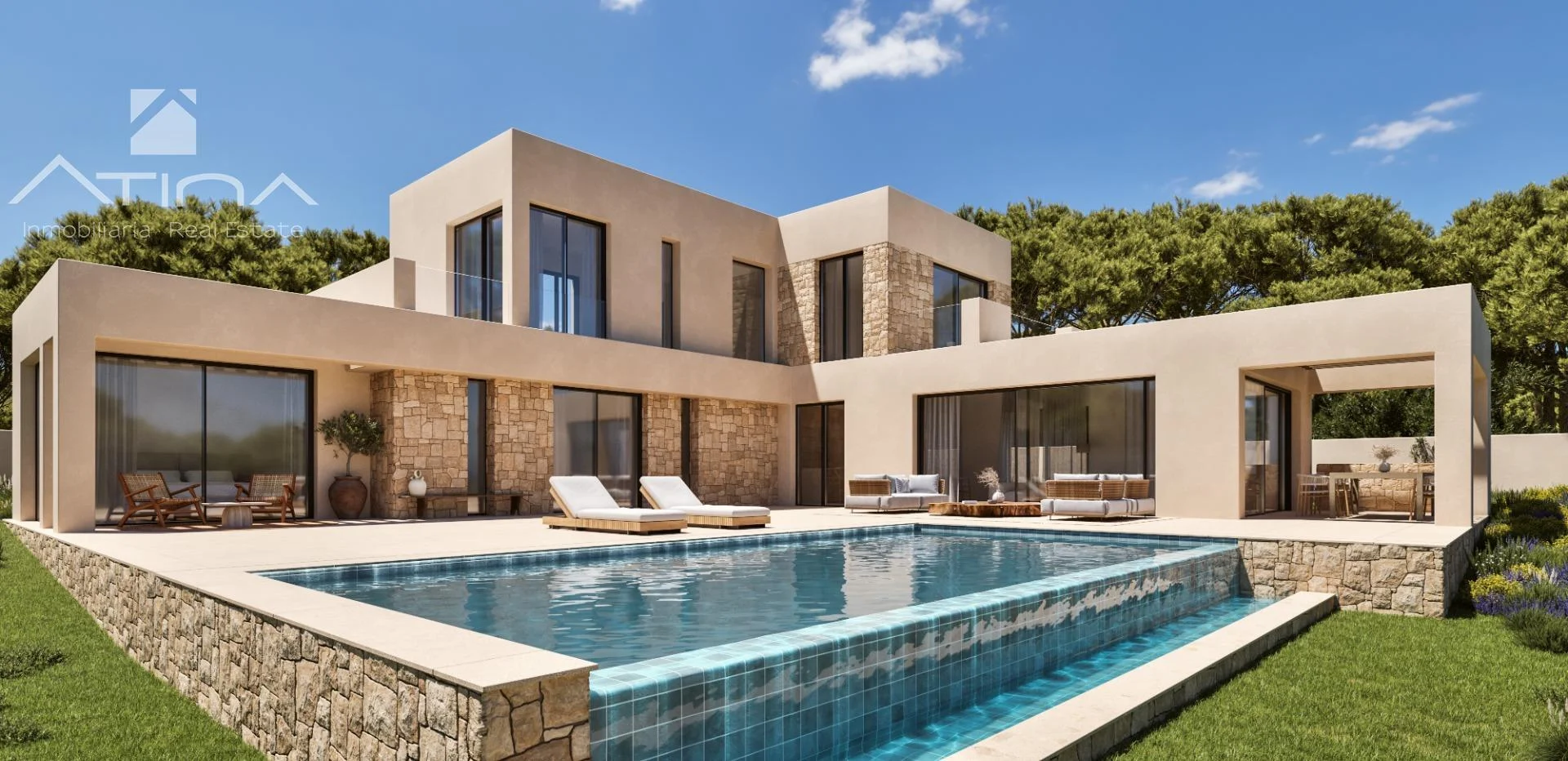 Luxury villa with pool, 4 bedrooms
