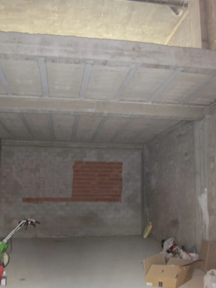 Unfinished commercial unit near transit