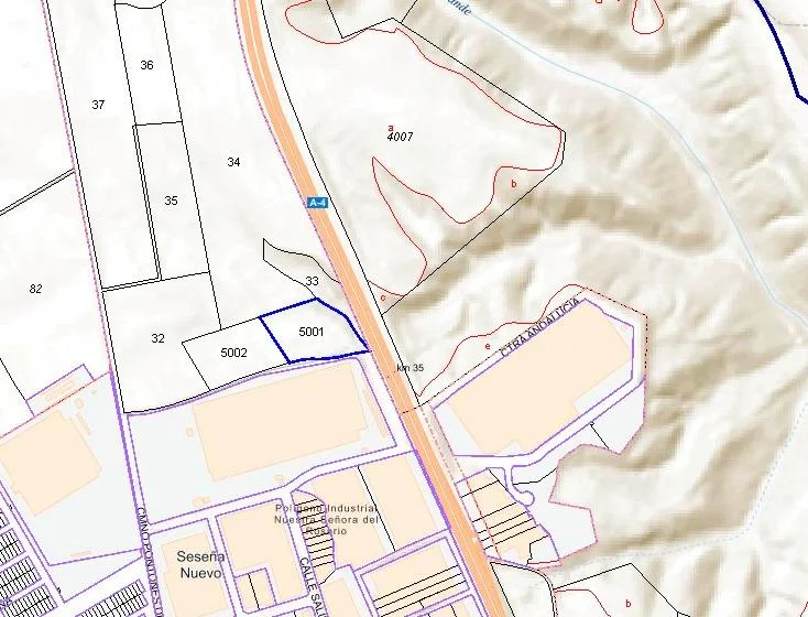 25,000 m² industrial land in Seseña