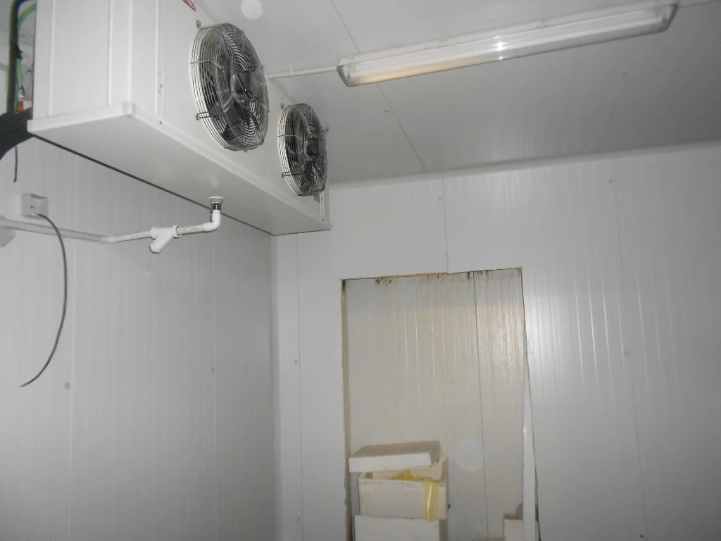 Industrial warehouse with cold storage